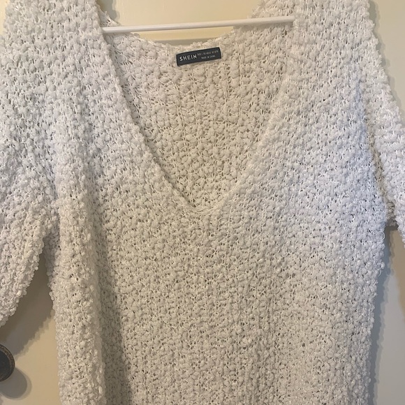 White fuzzy sweater - Picture 2 of 3